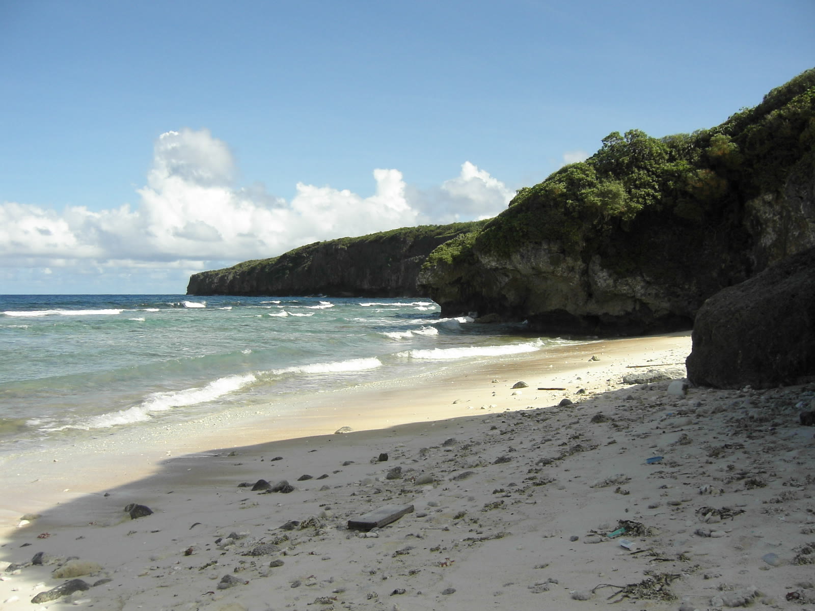 The Tinian coast, from the live site of The Marianas Foundation.